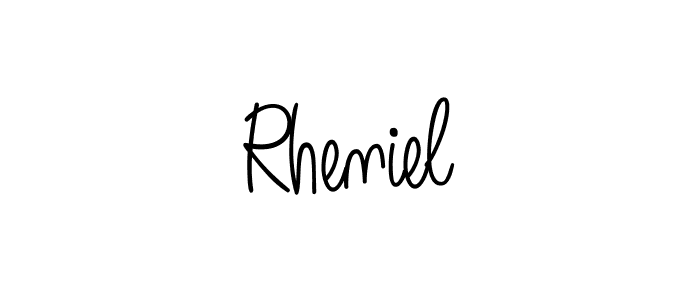 How to Draw Rheniel signature style? Angelique-Rose-font-FFP is a latest design signature styles for name Rheniel. Rheniel signature style 5 images and pictures png