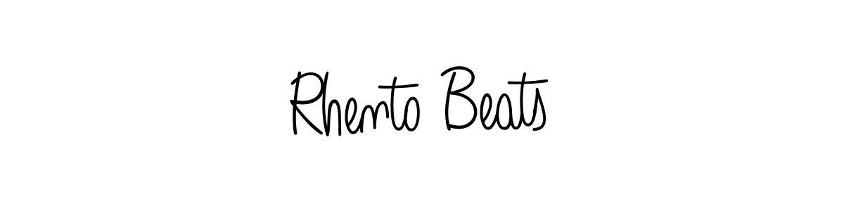 Make a beautiful signature design for name Rhento Beats. Use this online signature maker to create a handwritten signature for free. Rhento Beats signature style 5 images and pictures png