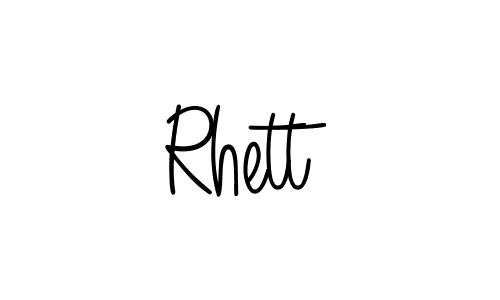 Design your own signature with our free online signature maker. With this signature software, you can create a handwritten (Angelique-Rose-font-FFP) signature for name Rhett. Rhett signature style 5 images and pictures png