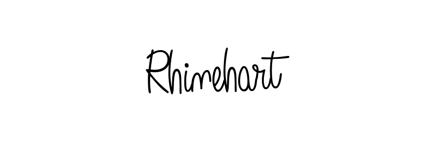 You should practise on your own different ways (Angelique-Rose-font-FFP) to write your name (Rhinehart) in signature. don't let someone else do it for you. Rhinehart signature style 5 images and pictures png