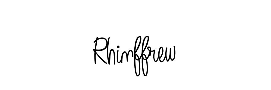 Rhinffrew stylish signature style. Best Handwritten Sign (Angelique-Rose-font-FFP) for my name. Handwritten Signature Collection Ideas for my name Rhinffrew. Rhinffrew signature style 5 images and pictures png