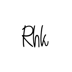 How to make Rhk name signature. Use Angelique-Rose-font-FFP style for creating short signs online. This is the latest handwritten sign. Rhk signature style 5 images and pictures png