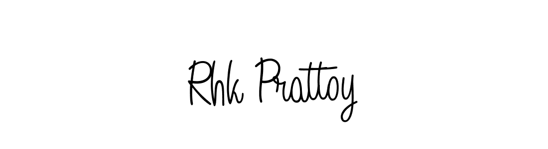 Use a signature maker to create a handwritten signature online. With this signature software, you can design (Angelique-Rose-font-FFP) your own signature for name Rhk Prattoy. Rhk Prattoy signature style 5 images and pictures png