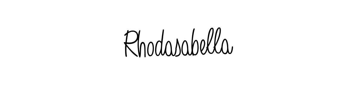 Best and Professional Signature Style for Rhodasabella. Angelique-Rose-font-FFP Best Signature Style Collection. Rhodasabella signature style 5 images and pictures png