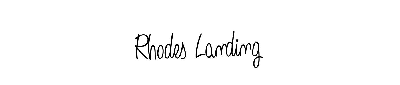 It looks lik you need a new signature style for name Rhodes Landing. Design unique handwritten (Angelique-Rose-font-FFP) signature with our free signature maker in just a few clicks. Rhodes Landing signature style 5 images and pictures png