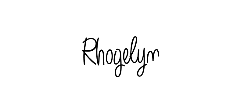Rhogelyn stylish signature style. Best Handwritten Sign (Angelique-Rose-font-FFP) for my name. Handwritten Signature Collection Ideas for my name Rhogelyn. Rhogelyn signature style 5 images and pictures png
