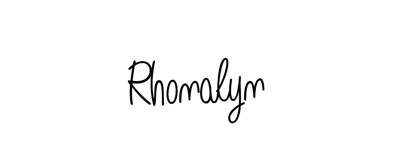 Also we have Rhonalyn name is the best signature style. Create professional handwritten signature collection using Angelique-Rose-font-FFP autograph style. Rhonalyn signature style 5 images and pictures png