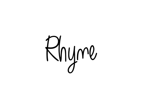 How to make Rhyne signature? Angelique-Rose-font-FFP is a professional autograph style. Create handwritten signature for Rhyne name. Rhyne signature style 5 images and pictures png