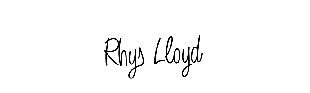 Rhys Lloyd stylish signature style. Best Handwritten Sign (Angelique-Rose-font-FFP) for my name. Handwritten Signature Collection Ideas for my name Rhys Lloyd. Rhys Lloyd signature style 5 images and pictures png