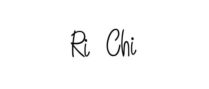 Use a signature maker to create a handwritten signature online. With this signature software, you can design (Angelique-Rose-font-FFP) your own signature for name Ri  Chi. Ri  Chi signature style 5 images and pictures png