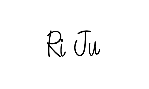 Create a beautiful signature design for name Ri Ju. With this signature (Angelique-Rose-font-FFP) fonts, you can make a handwritten signature for free. Ri Ju signature style 5 images and pictures png