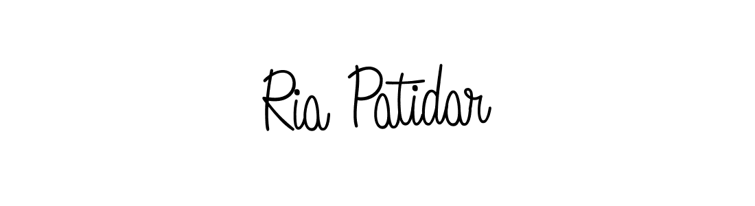 How to make Ria Patidar name signature. Use Angelique-Rose-font-FFP style for creating short signs online. This is the latest handwritten sign. Ria Patidar signature style 5 images and pictures png