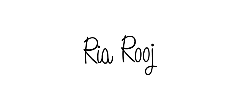 Create a beautiful signature design for name Ria Rooj. With this signature (Angelique-Rose-font-FFP) fonts, you can make a handwritten signature for free. Ria Rooj signature style 5 images and pictures png