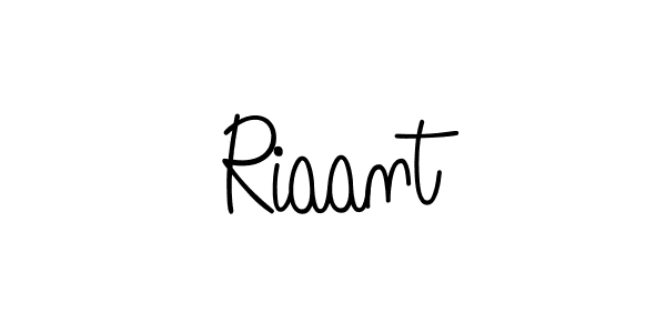 Riaant stylish signature style. Best Handwritten Sign (Angelique-Rose-font-FFP) for my name. Handwritten Signature Collection Ideas for my name Riaant. Riaant signature style 5 images and pictures png