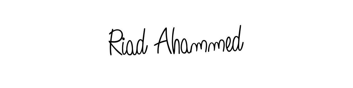 Design your own signature with our free online signature maker. With this signature software, you can create a handwritten (Angelique-Rose-font-FFP) signature for name Riad Ahammed. Riad Ahammed signature style 5 images and pictures png