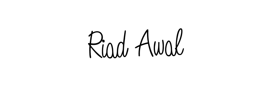 Create a beautiful signature design for name Riad Awal. With this signature (Angelique-Rose-font-FFP) fonts, you can make a handwritten signature for free. Riad Awal signature style 5 images and pictures png