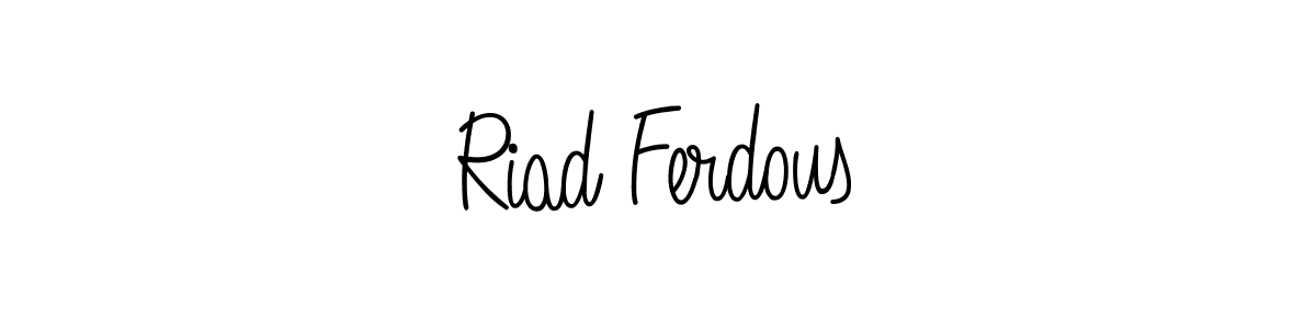 It looks lik you need a new signature style for name Riad Ferdous. Design unique handwritten (Angelique-Rose-font-FFP) signature with our free signature maker in just a few clicks. Riad Ferdous signature style 5 images and pictures png