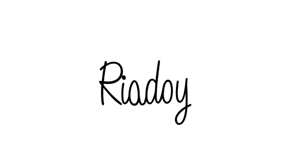 Riadoy stylish signature style. Best Handwritten Sign (Angelique-Rose-font-FFP) for my name. Handwritten Signature Collection Ideas for my name Riadoy. Riadoy signature style 5 images and pictures png