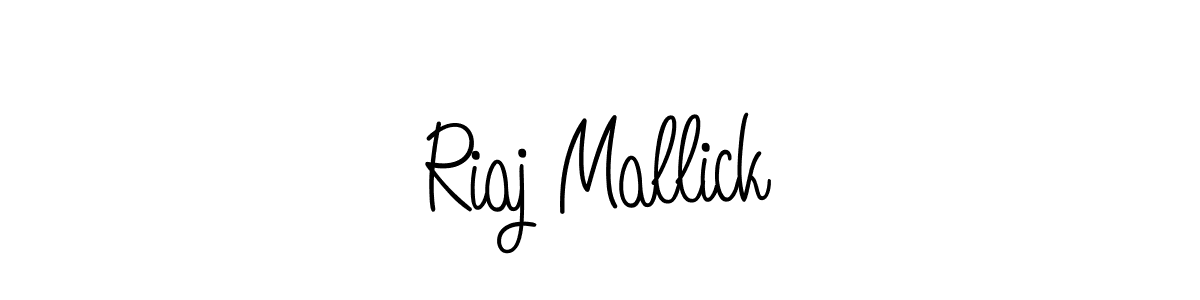 Design your own signature with our free online signature maker. With this signature software, you can create a handwritten (Angelique-Rose-font-FFP) signature for name Riaj Mallick. Riaj Mallick signature style 5 images and pictures png