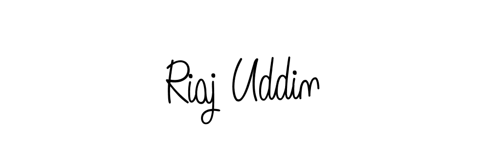 Also we have Riaj Uddin name is the best signature style. Create professional handwritten signature collection using Angelique-Rose-font-FFP autograph style. Riaj Uddin signature style 5 images and pictures png