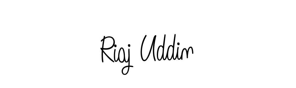 The best way (Angelique-Rose-font-FFP) to make a short signature is to pick only two or three words in your name. The name Riaj Uddin include a total of six letters. For converting this name. Riaj Uddin signature style 5 images and pictures png