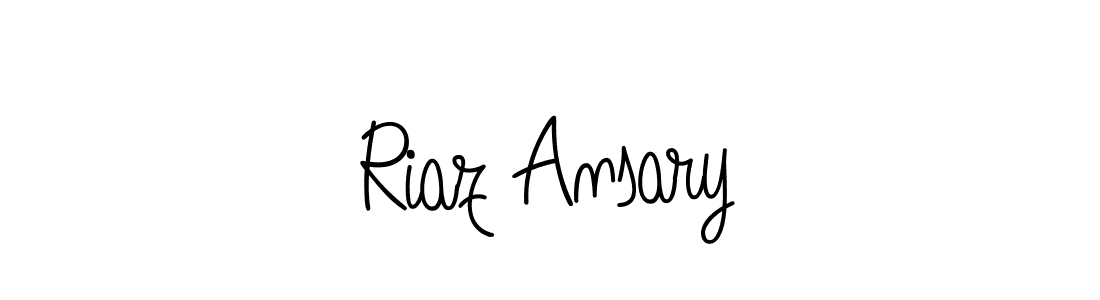 Make a beautiful signature design for name Riaz Ansary. With this signature (Angelique-Rose-font-FFP) style, you can create a handwritten signature for free. Riaz Ansary signature style 5 images and pictures png