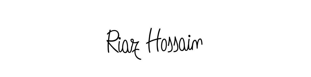 Make a beautiful signature design for name Riaz Hossain. With this signature (Angelique-Rose-font-FFP) style, you can create a handwritten signature for free. Riaz Hossain signature style 5 images and pictures png