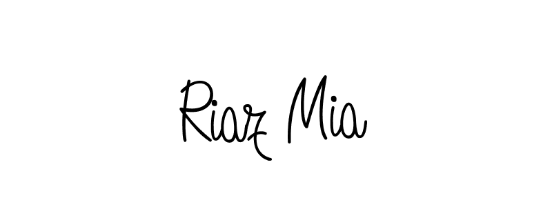 if you are searching for the best signature style for your name Riaz Mia. so please give up your signature search. here we have designed multiple signature styles  using Angelique-Rose-font-FFP. Riaz Mia signature style 5 images and pictures png