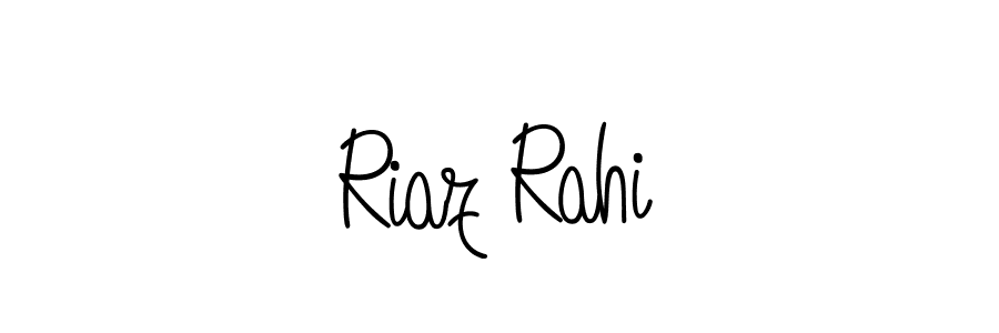 Create a beautiful signature design for name Riaz Rahi. With this signature (Angelique-Rose-font-FFP) fonts, you can make a handwritten signature for free. Riaz Rahi signature style 5 images and pictures png