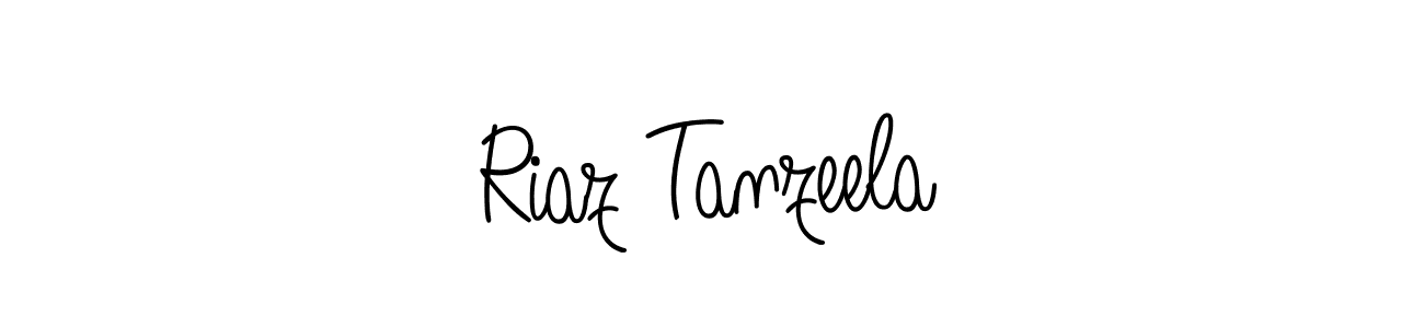 How to Draw Riaz Tanzeela signature style? Angelique-Rose-font-FFP is a latest design signature styles for name Riaz Tanzeela. Riaz Tanzeela signature style 5 images and pictures png