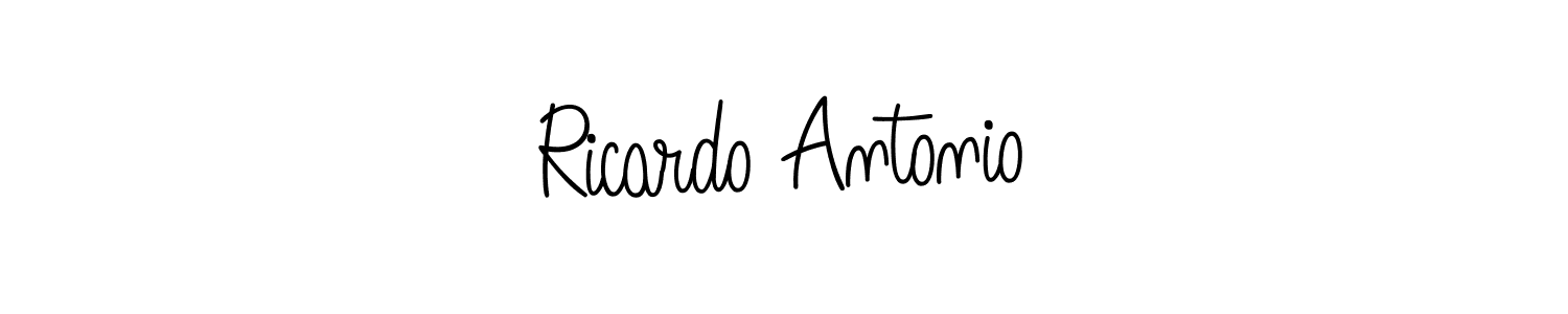 Best and Professional Signature Style for Ricardo Antonio. Angelique-Rose-font-FFP Best Signature Style Collection. Ricardo Antonio signature style 5 images and pictures png