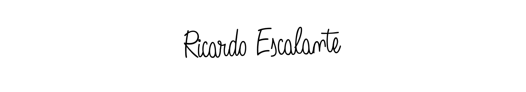Design your own signature with our free online signature maker. With this signature software, you can create a handwritten (Angelique-Rose-font-FFP) signature for name Ricardo Escalante. Ricardo Escalante signature style 5 images and pictures png