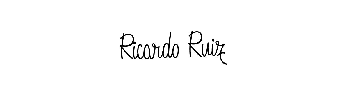 How to Draw Ricardo Ruiz signature style? Angelique-Rose-font-FFP is a latest design signature styles for name Ricardo Ruiz. Ricardo Ruiz signature style 5 images and pictures png