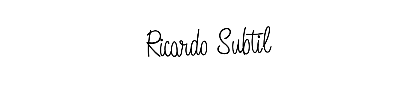 Check out images of Autograph of Ricardo Subtil name. Actor Ricardo Subtil Signature Style. Angelique-Rose-font-FFP is a professional sign style online. Ricardo Subtil signature style 5 images and pictures png