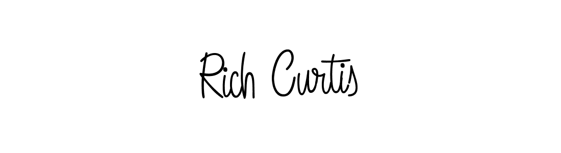 Rich Curtis stylish signature style. Best Handwritten Sign (Angelique-Rose-font-FFP) for my name. Handwritten Signature Collection Ideas for my name Rich Curtis. Rich Curtis signature style 5 images and pictures png