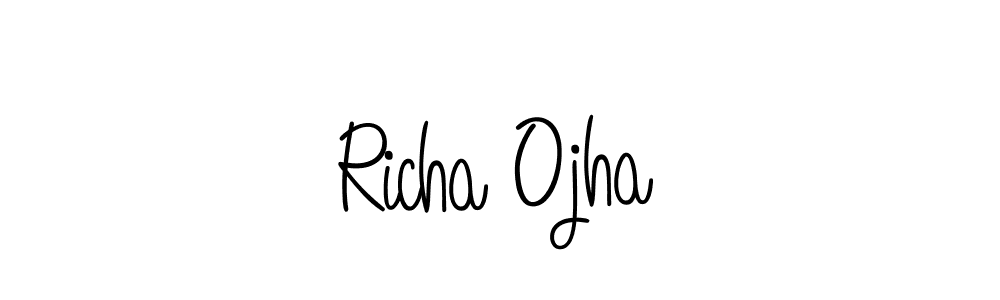 Best and Professional Signature Style for Richa Ojha. Angelique-Rose-font-FFP Best Signature Style Collection. Richa Ojha signature style 5 images and pictures png