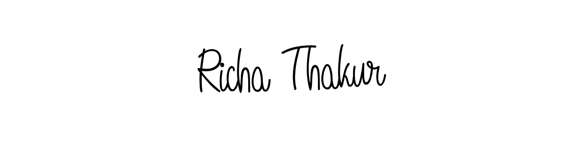 Make a beautiful signature design for name Richa Thakur. Use this online signature maker to create a handwritten signature for free. Richa Thakur signature style 5 images and pictures png