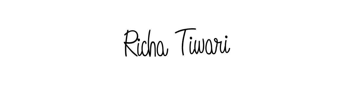 It looks lik you need a new signature style for name Richa Tiwari. Design unique handwritten (Angelique-Rose-font-FFP) signature with our free signature maker in just a few clicks. Richa Tiwari signature style 5 images and pictures png