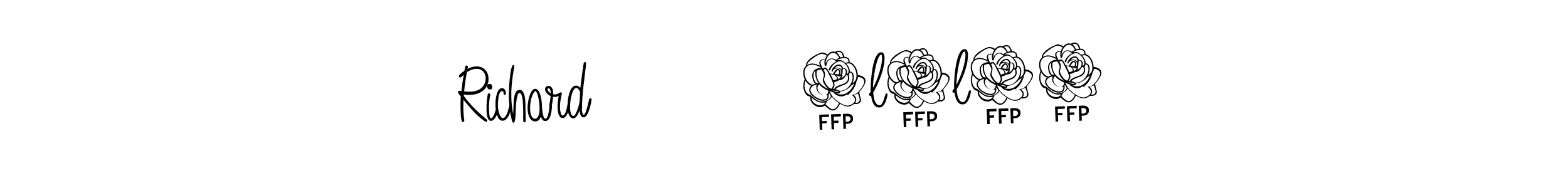 Design your own signature with our free online signature maker. With this signature software, you can create a handwritten (Angelique-Rose-font-FFP) signature for name Richard            7l2l24. Richard            7l2l24 signature style 5 images and pictures png