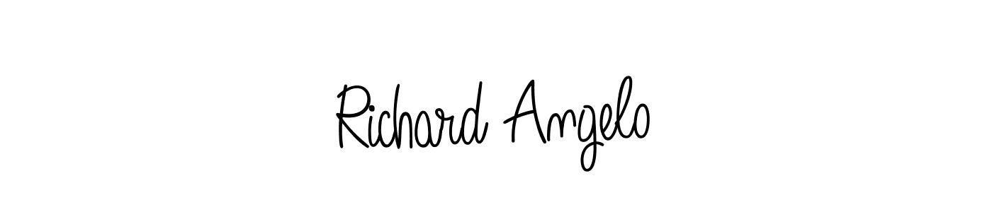 Best and Professional Signature Style for Richard Angelo. Angelique-Rose-font-FFP Best Signature Style Collection. Richard Angelo signature style 5 images and pictures png