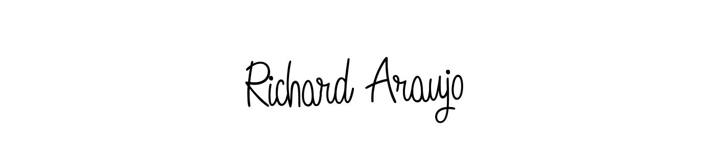 Also You can easily find your signature by using the search form. We will create Richard Araujo name handwritten signature images for you free of cost using Angelique-Rose-font-FFP sign style. Richard Araujo signature style 5 images and pictures png