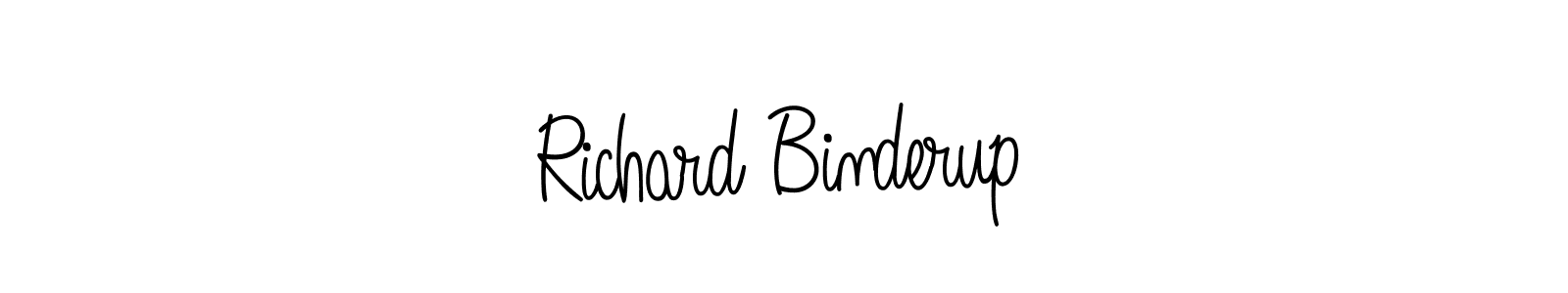 Make a beautiful signature design for name Richard Binderup. With this signature (Angelique-Rose-font-FFP) style, you can create a handwritten signature for free. Richard Binderup signature style 5 images and pictures png