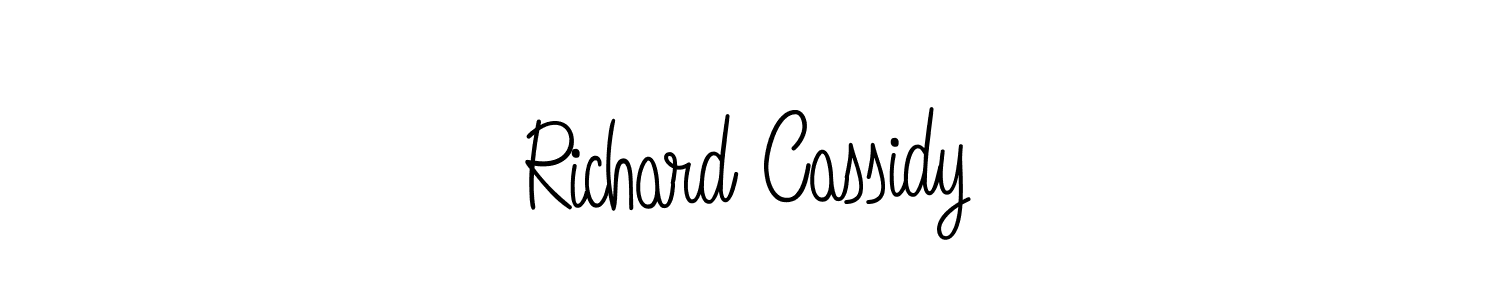 The best way (Angelique-Rose-font-FFP) to make a short signature is to pick only two or three words in your name. The name Richard Cassidy include a total of six letters. For converting this name. Richard Cassidy signature style 5 images and pictures png