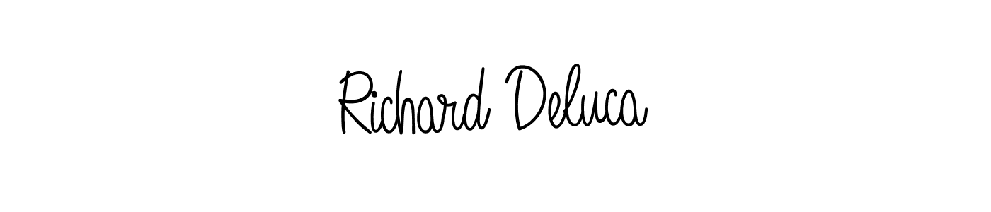 How to Draw Richard Deluca signature style? Angelique-Rose-font-FFP is a latest design signature styles for name Richard Deluca. Richard Deluca signature style 5 images and pictures png