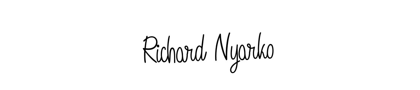 Similarly Angelique-Rose-font-FFP is the best handwritten signature design. Signature creator online .You can use it as an online autograph creator for name Richard Nyarko. Richard Nyarko signature style 5 images and pictures png