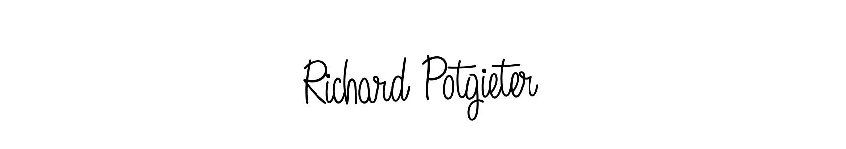 Use a signature maker to create a handwritten signature online. With this signature software, you can design (Angelique-Rose-font-FFP) your own signature for name Richard Potgieter. Richard Potgieter signature style 5 images and pictures png