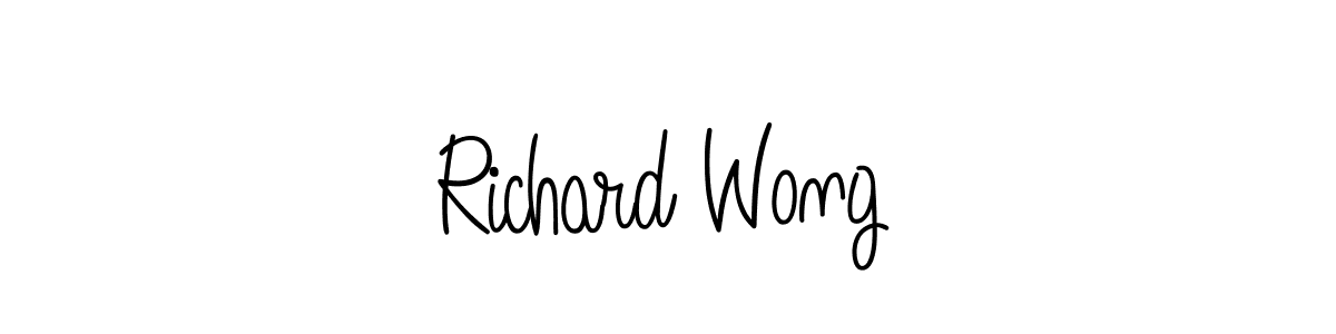 How to Draw Richard Wong signature style? Angelique-Rose-font-FFP is a latest design signature styles for name Richard Wong. Richard Wong signature style 5 images and pictures png