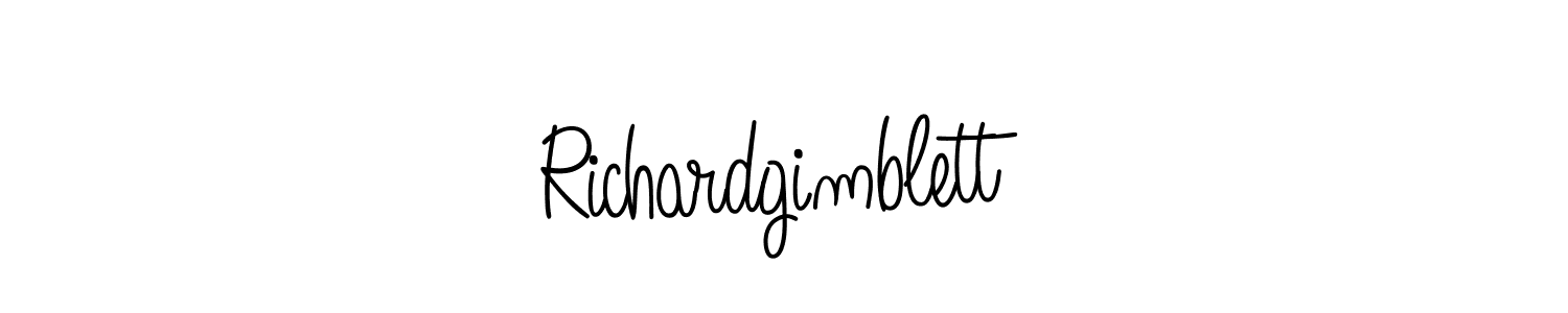 Design your own signature with our free online signature maker. With this signature software, you can create a handwritten (Angelique-Rose-font-FFP) signature for name Richardgimblett. Richardgimblett signature style 5 images and pictures png