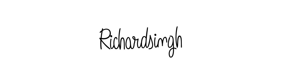 How to make Richardsingh signature? Angelique-Rose-font-FFP is a professional autograph style. Create handwritten signature for Richardsingh name. Richardsingh signature style 5 images and pictures png