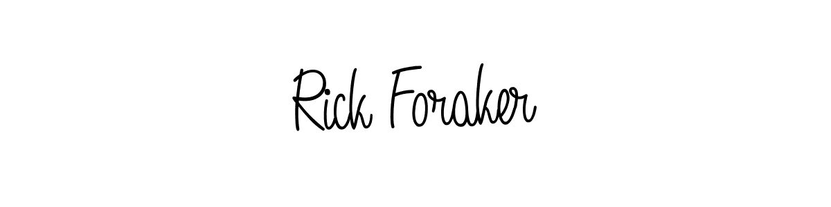 Check out images of Autograph of Rick Foraker name. Actor Rick Foraker Signature Style. Angelique-Rose-font-FFP is a professional sign style online. Rick Foraker signature style 5 images and pictures png